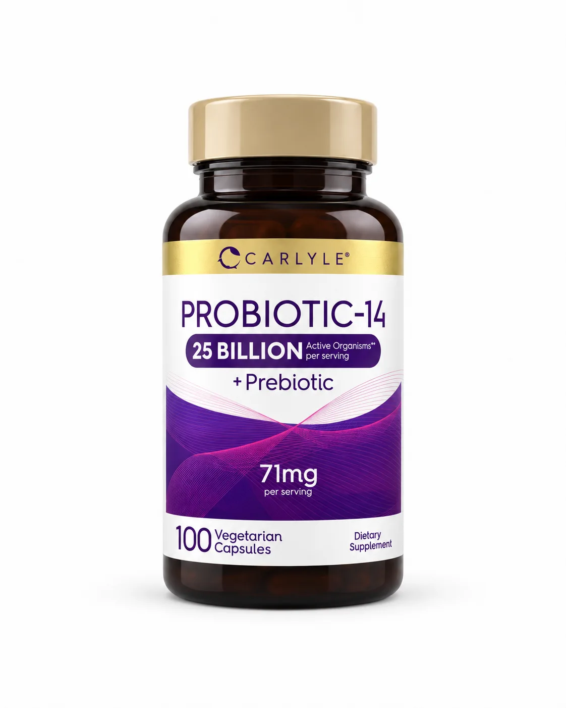 Probiotic + Prebiotic, 25 Billion Active Organisms, 14 Different Strains