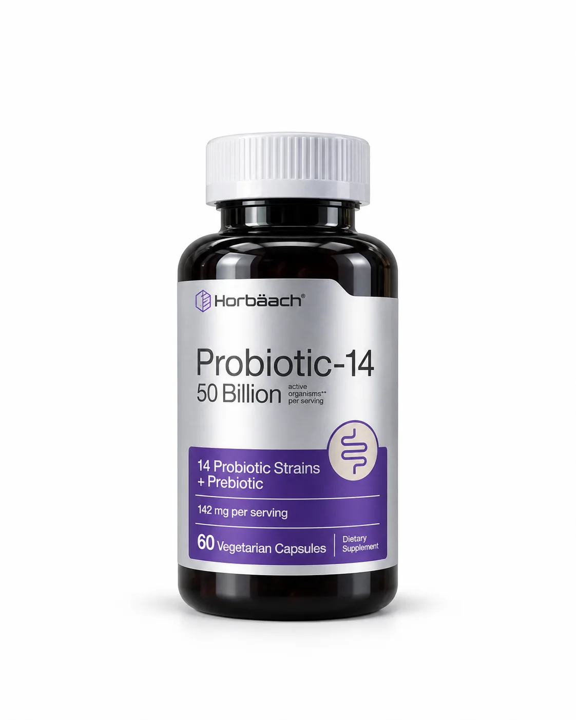 Probiotic + Prebiotic, 50 Billion Active Organisms, 14 Different Probiotic Strains
